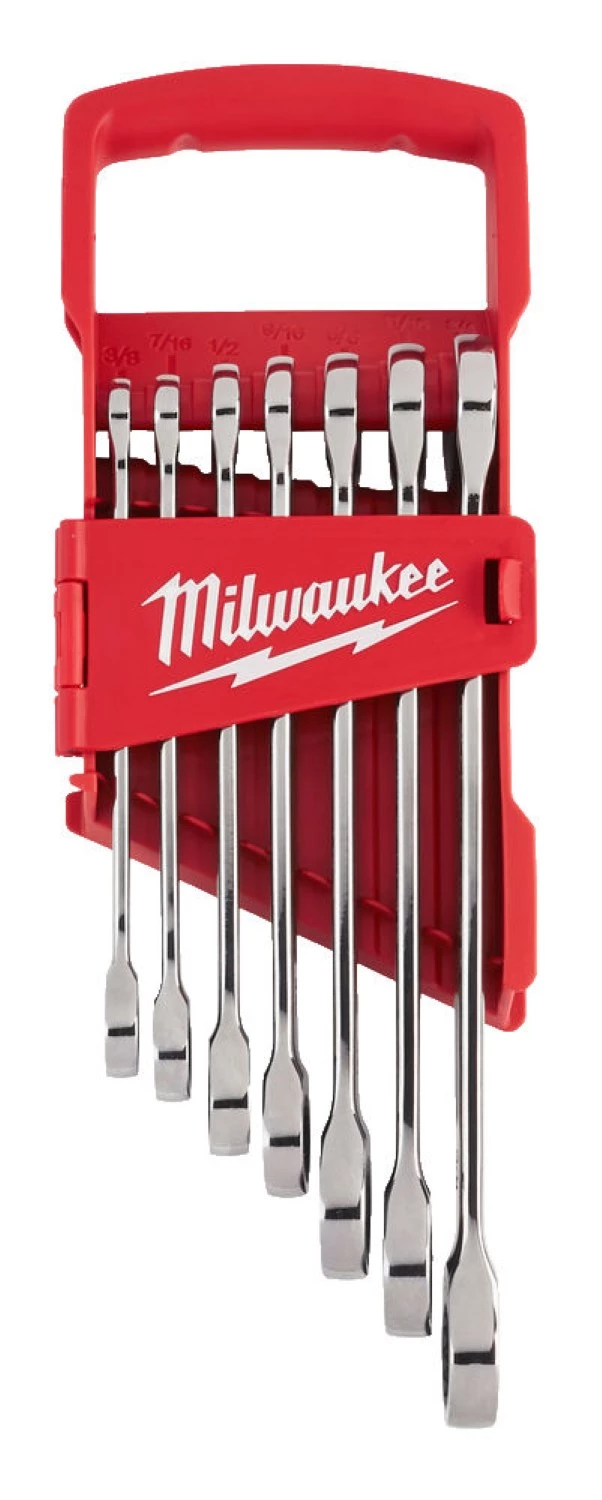 Milwaukee 4932464995 7-delige Ringratel-steeksleutelset MAXBITE™ - 3/8"-3/4"-image