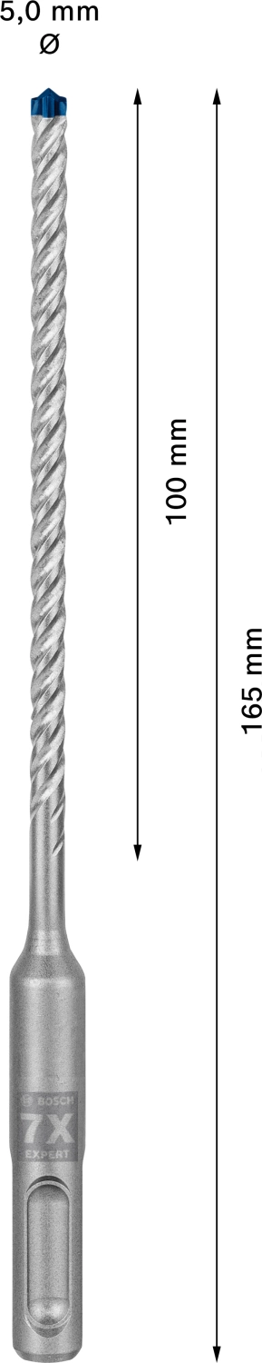 Bosch 2608900158 EXPERT SDS plus-7X Hamerboor - 5x100x165mm (10st)-image