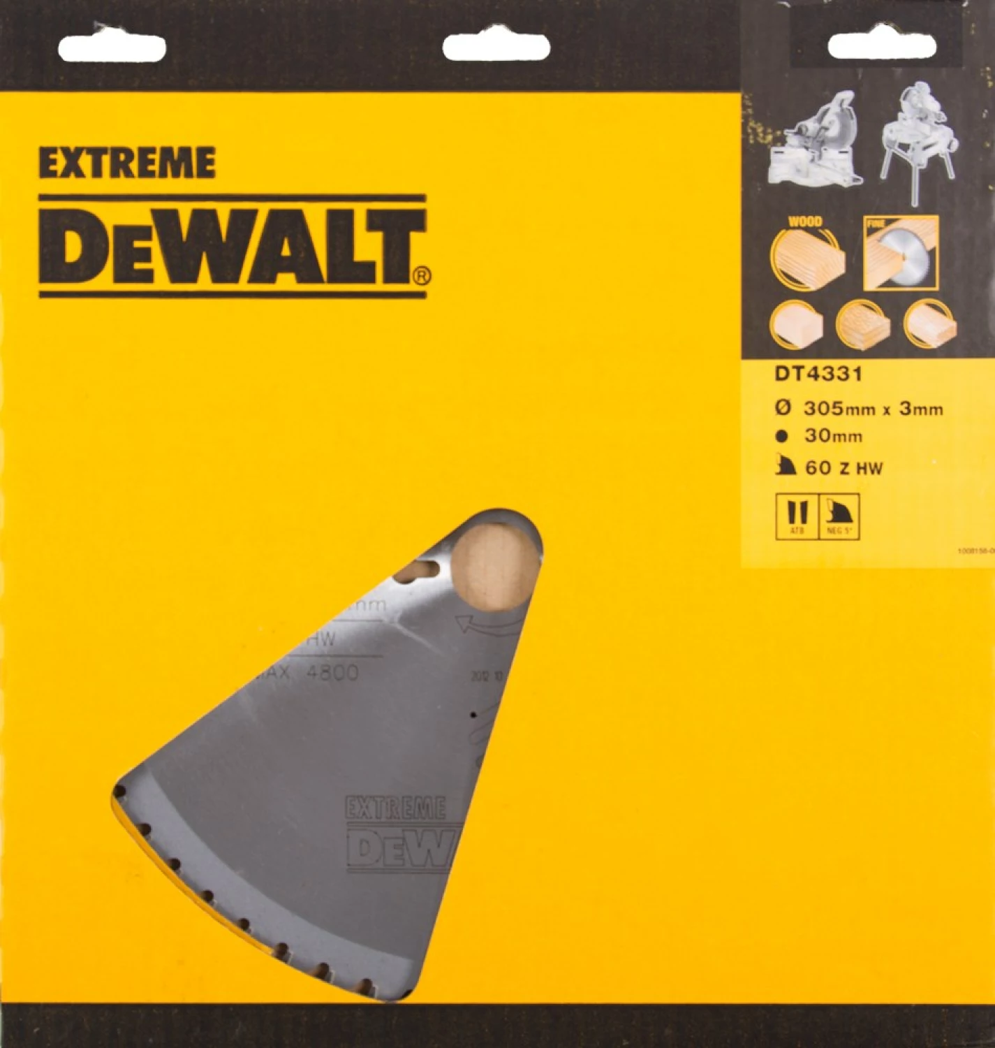 DeWALT DT4331 Extreme Cirkelzaagblad - 305 x 30 x 60T - 	Multiplex / Hout / MDF-image