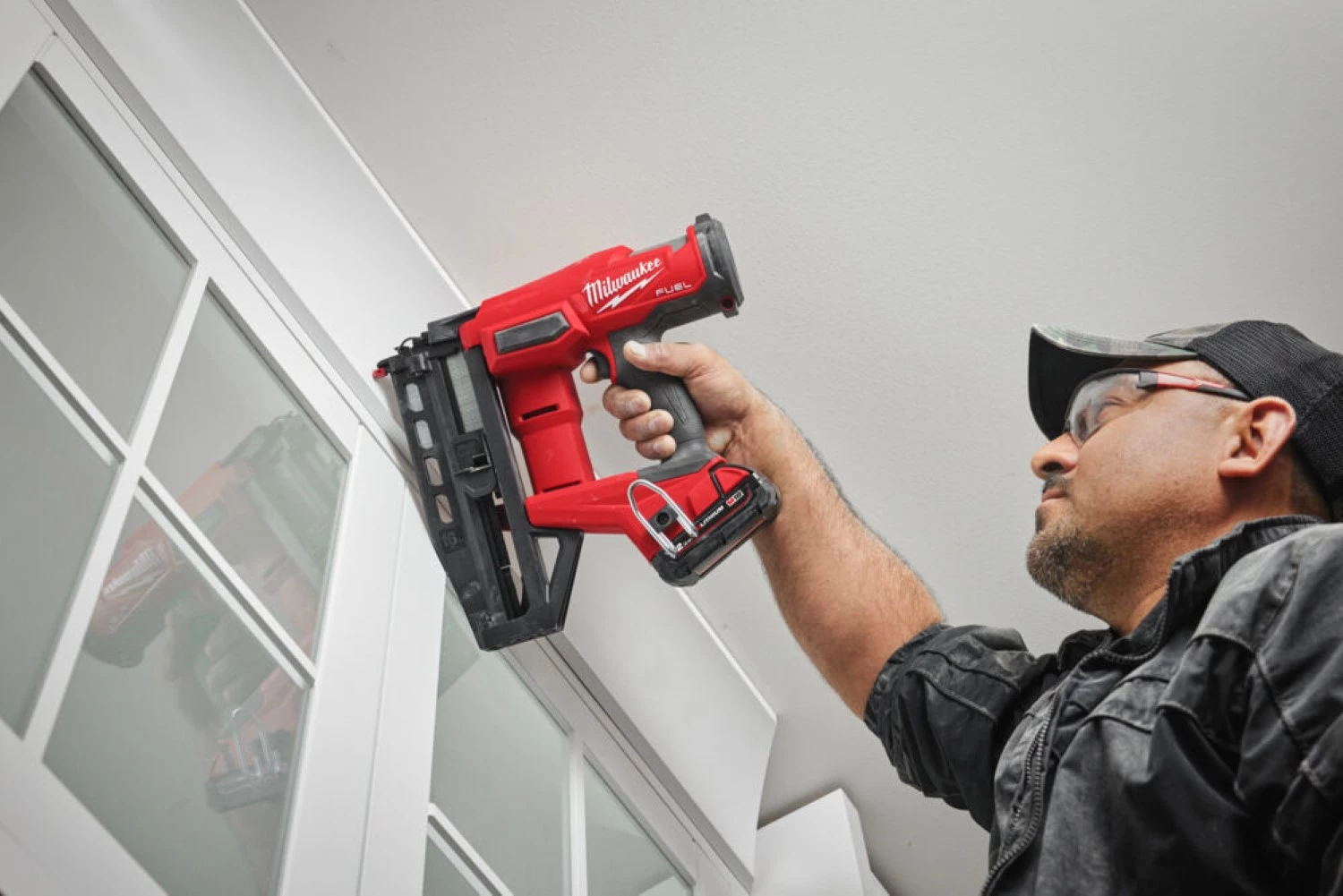 Milwaukee M18 FN16GS-0X 18V Li-ion accu rechte afwerktacker body in HD box - 16Ga - 25-64mm-image
