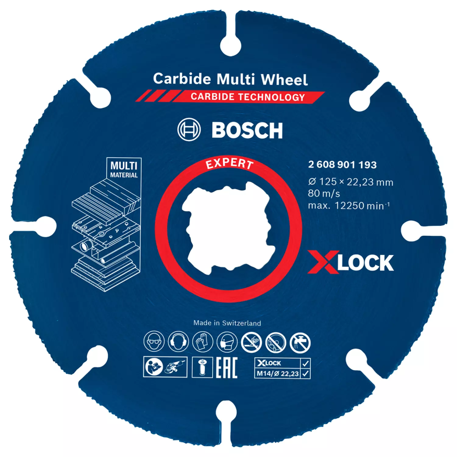 Bosch 2608901196 EXPERT Doorslijpschijf hardmetaal Multi Wheel 76 x 1 x 10 mm-image