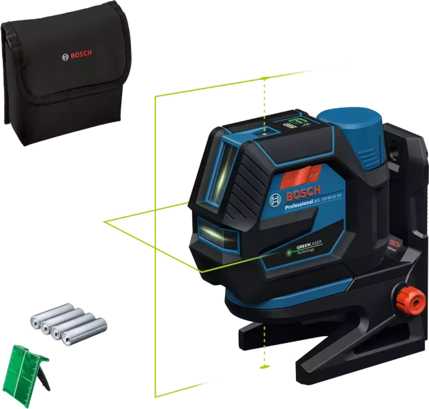 Bosch GCL 12V-50-22 CG 12V accu Niveau-laser croisé dans sac (y compris les batteries)-image