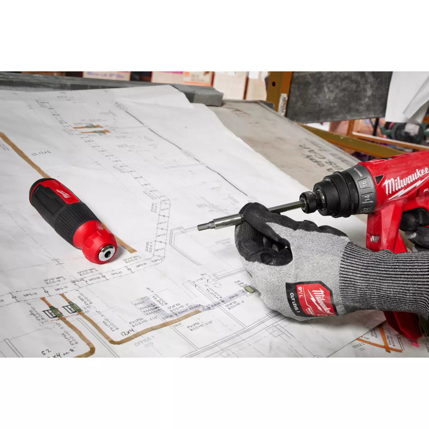Milwaukee 4932492810 Tournevis à embouts - 14 en 1 multi-embouts - Torx-image