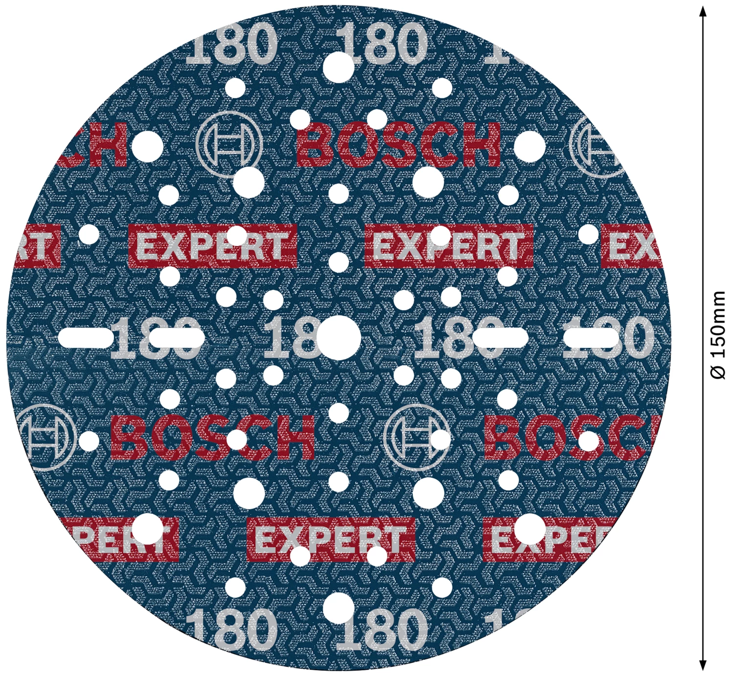 Bosch 2608902444 EXPERT Schuurschijf O780 met film onderlaag - 150 mm - K180 (6 stuks)-image