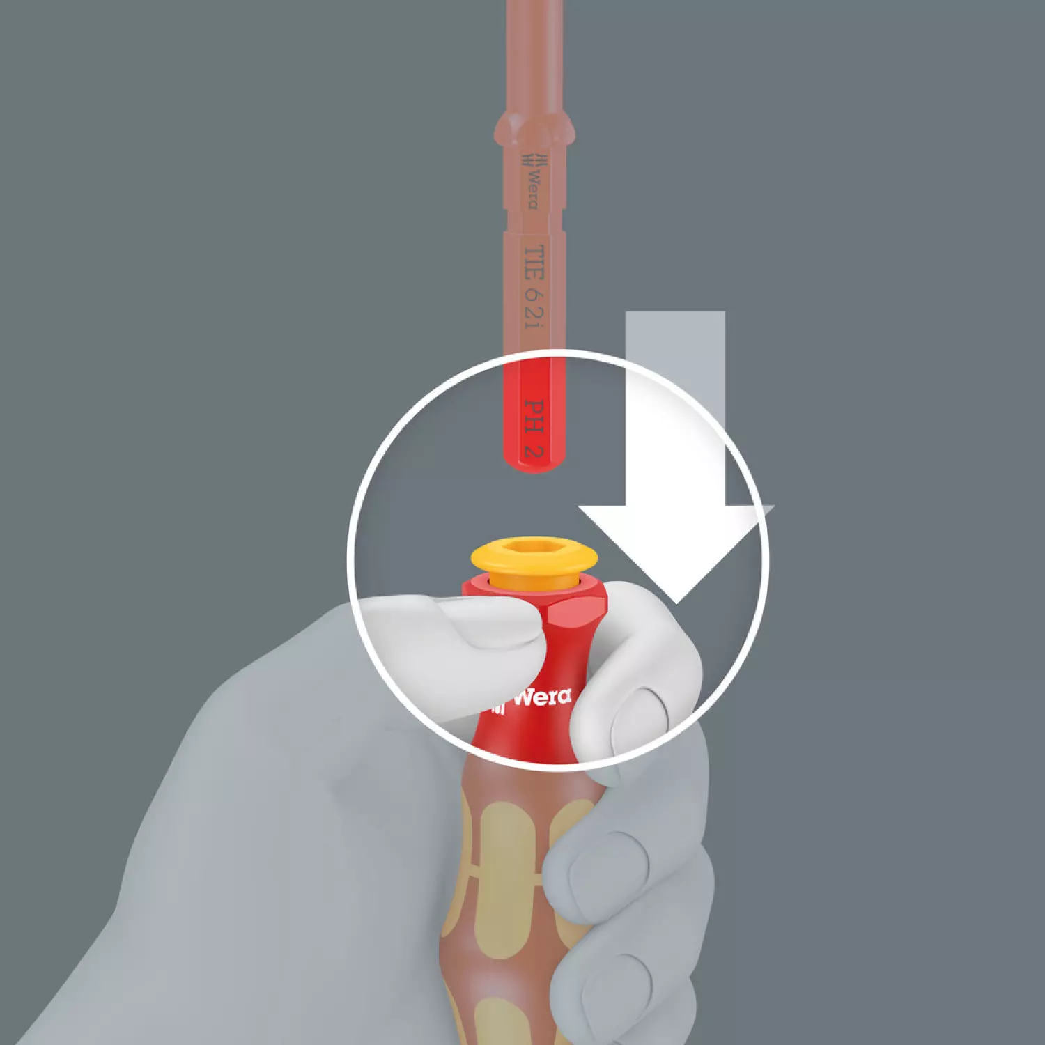 Wera 05006600001 Jeu de 7 pièces Kraftform Kompakt VDE 7 Universal 1 Tool Finder Jeu de lames interchangeables dans un étui-image