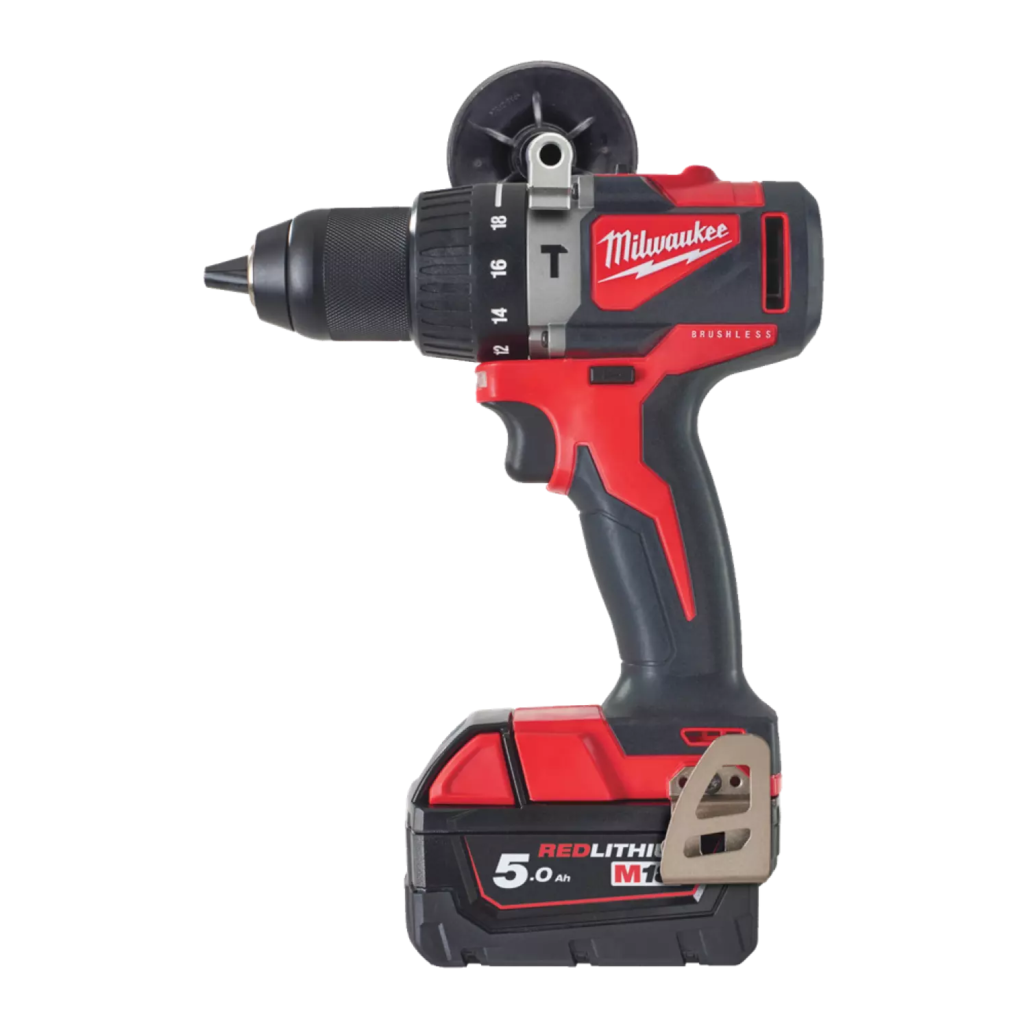 Milwaukee M18 BLPD2-0 Set de perceuse à percussion 18V Li-Ion - (2x batterie 5,0Ah) - HD Box - Moteur Brushless - 82Nm-image