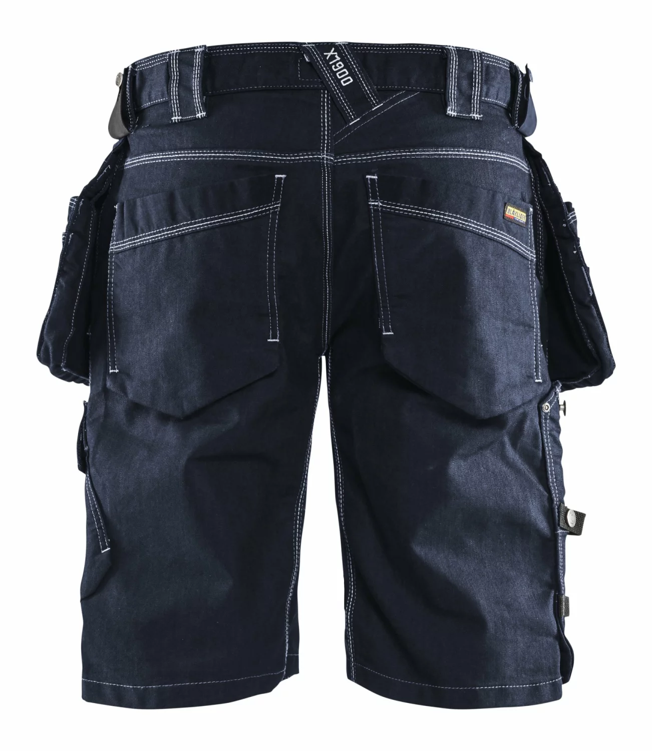 Blåkläder X1900 Werkbroek kort Denim Stretch 1992 - marineblauw - maat 52 (L)-image