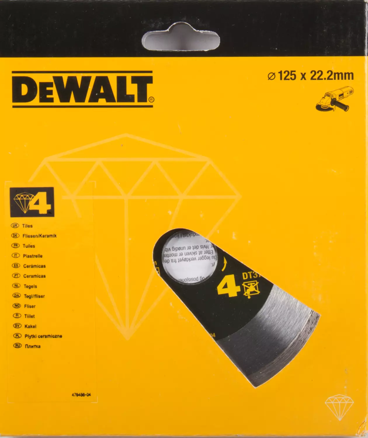 DeWALT DT3736 Diamantdoorslijpschijf - 125 x 22,23 x 1,6mm - keramiek - tegels-image