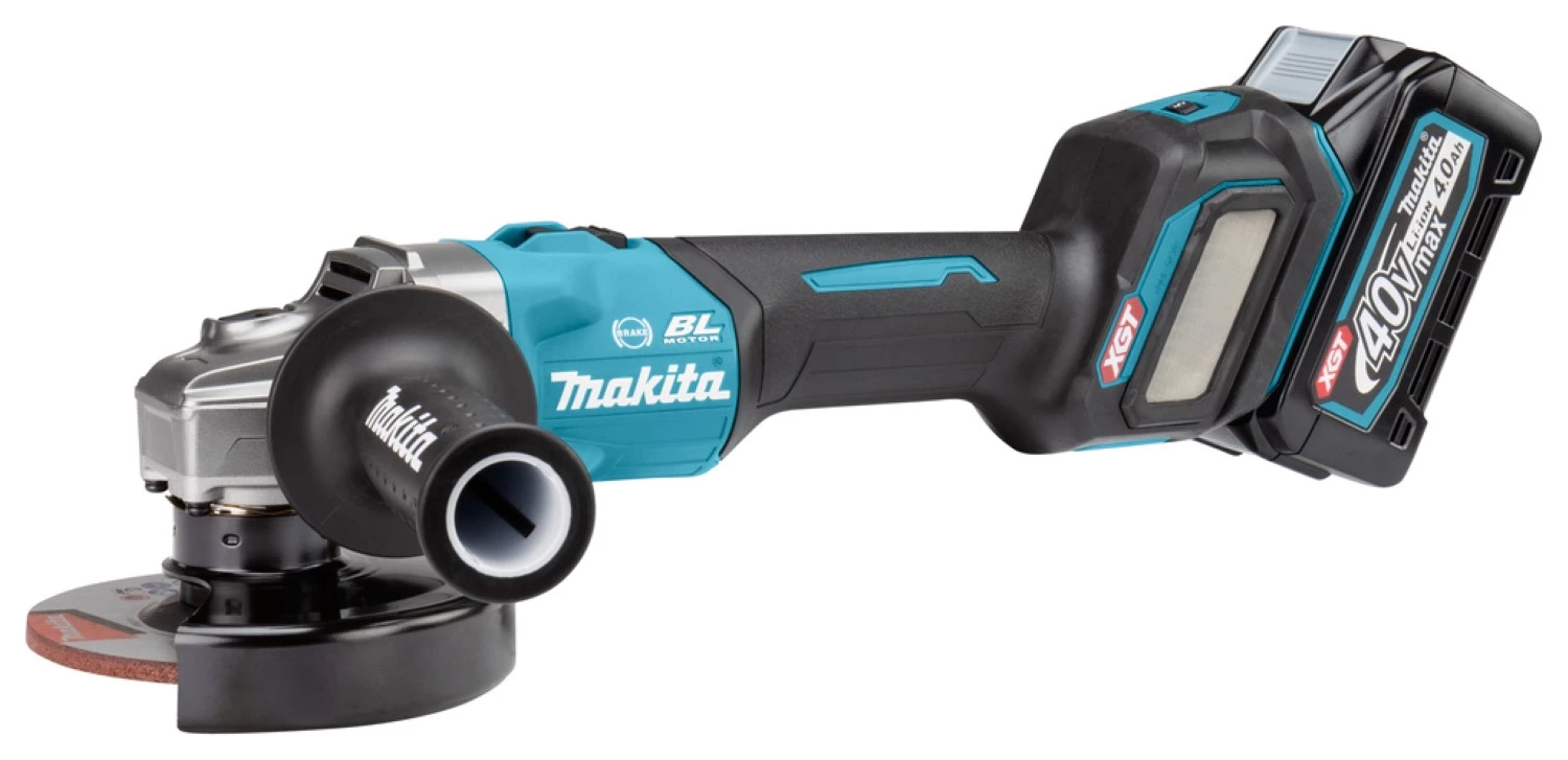Makita GA023GM201 Meuleuse d'angle sans-fil - XGT 40V max Li-ion - 2 batteries 4,0 ah - Mbox - 125 mm - Brushless-image