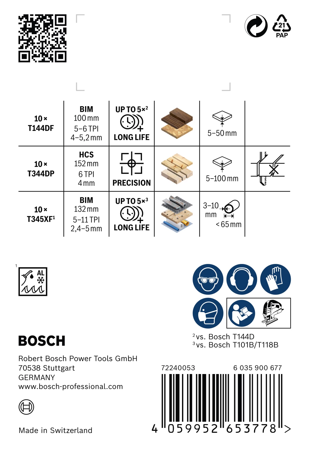 Bosch 2607011946 PRO Jeu de 30 lames de scie à bois et à métaux pour coupe grossière en cassette Toughbox-image