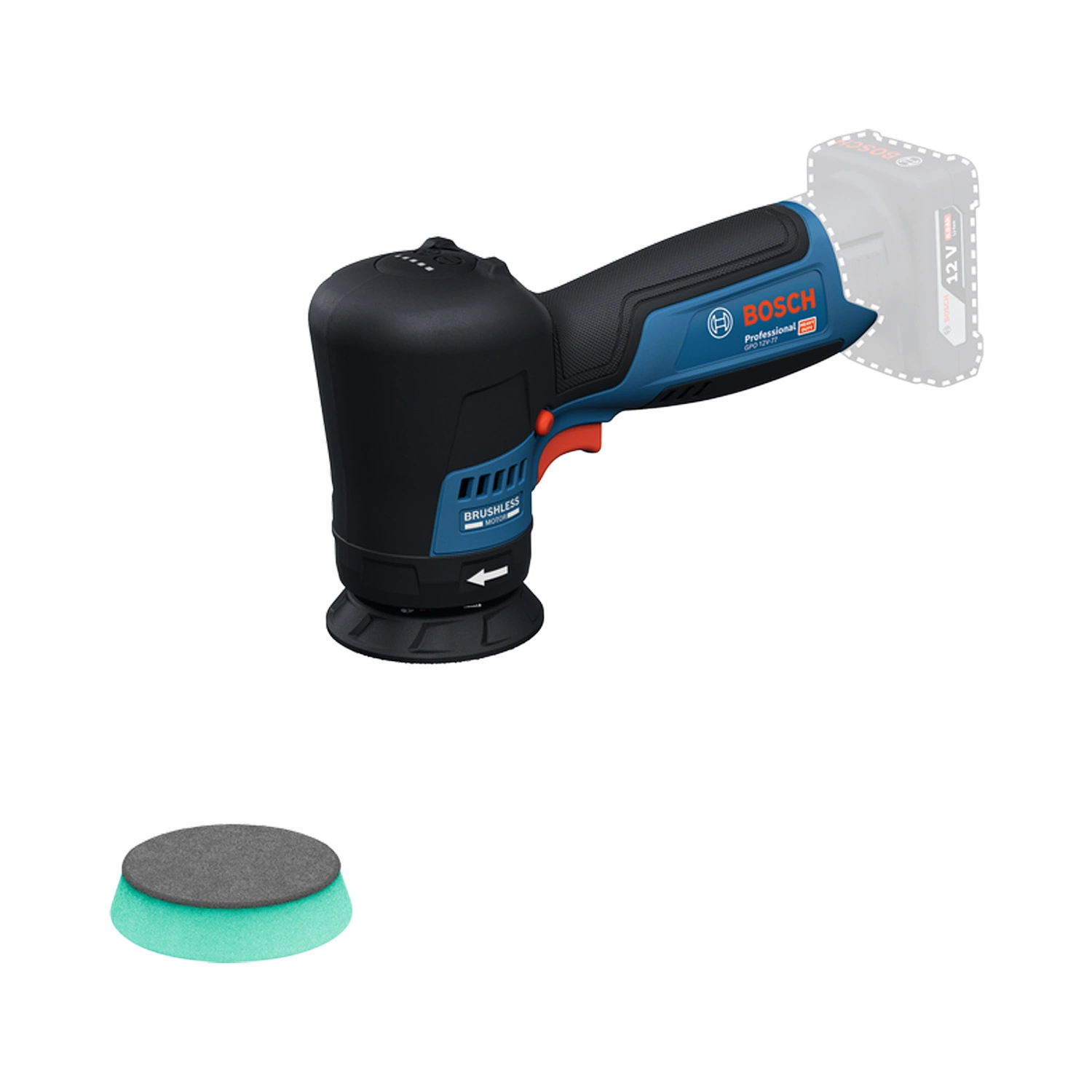 Bosch GPO1 2V-77 - Accu Polijstmachine - Body
