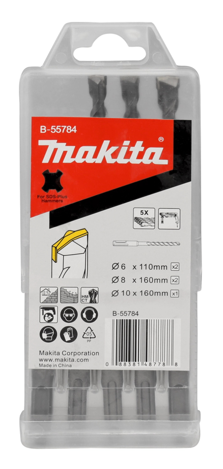 Makita B-55784 5-delig SDS-Plus Borenset-image