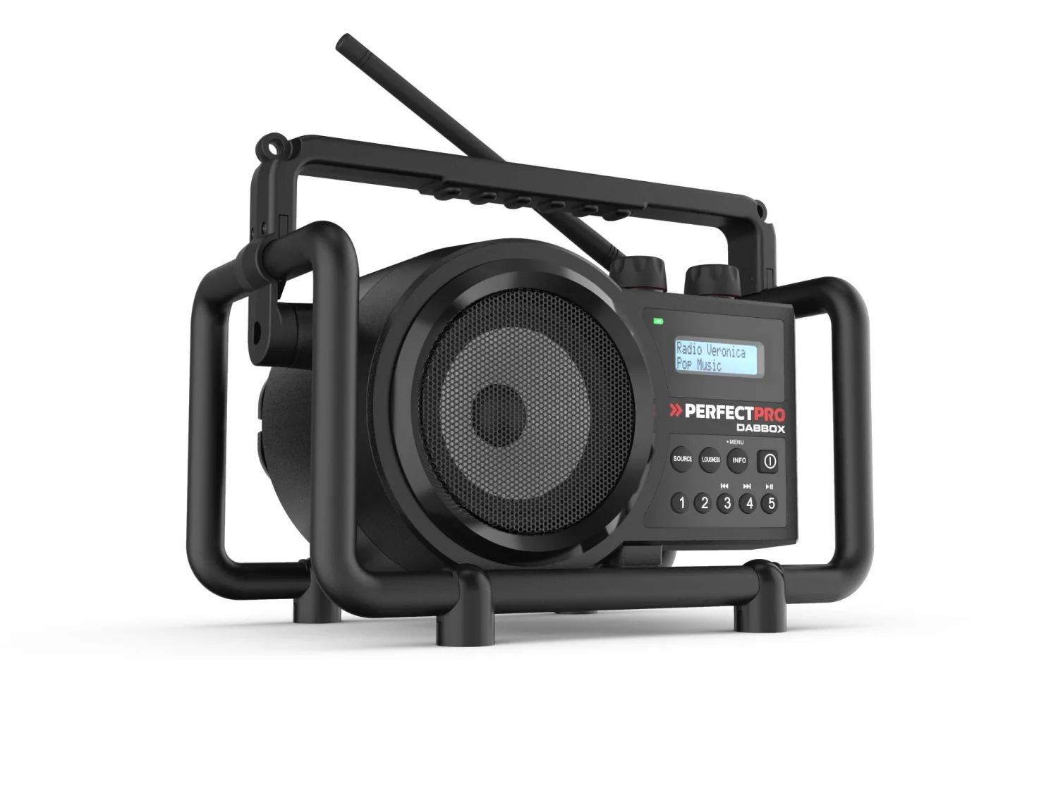 PerfectPro DBX3 DABBOX Bouwradio FM RDS - DAB+ - bluetooth - AUX-in - werkt op netstroom en batterijen-image