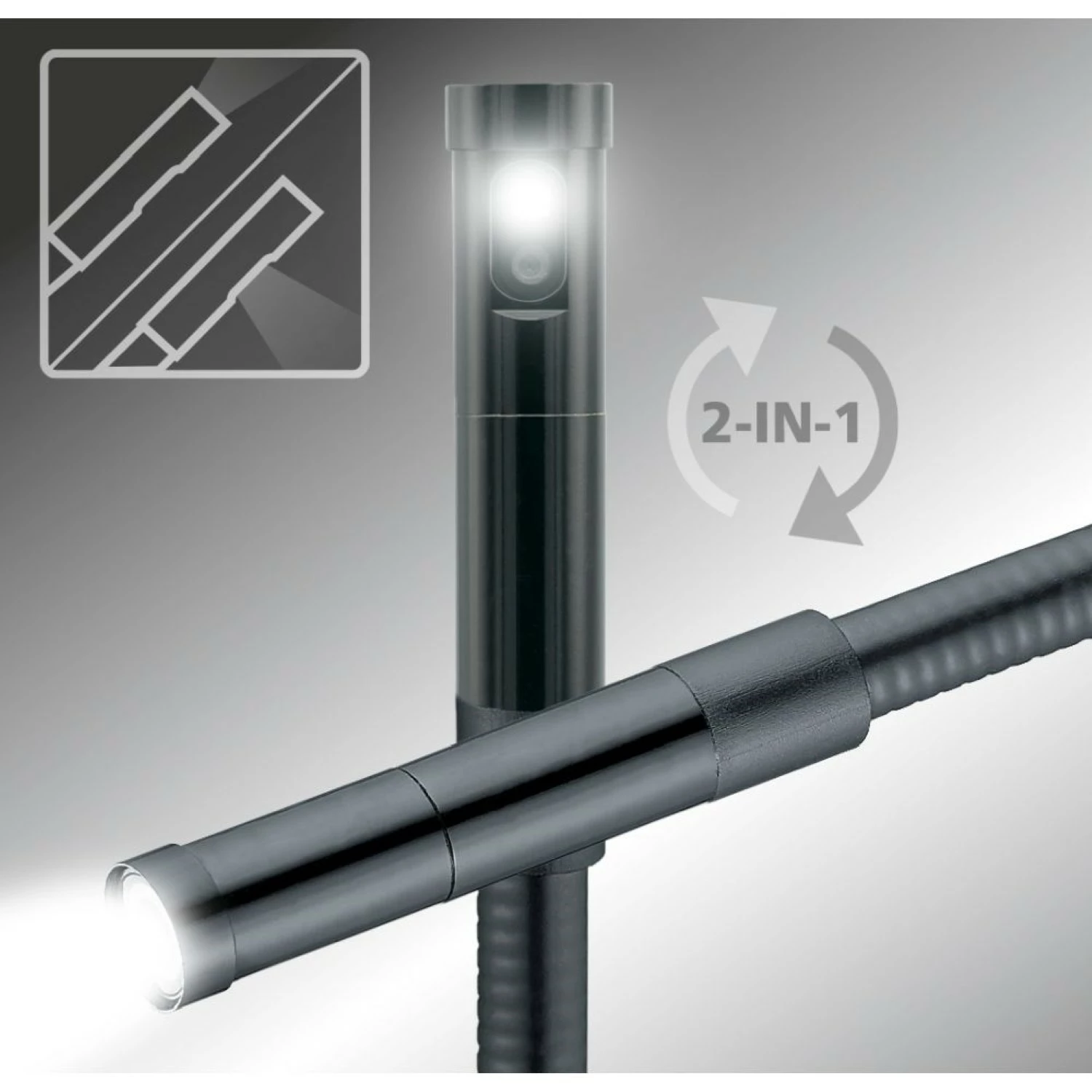 Laserliner VideoFlex HD Duo Caméra d'inspection en mallette - 9mm x 3m-image