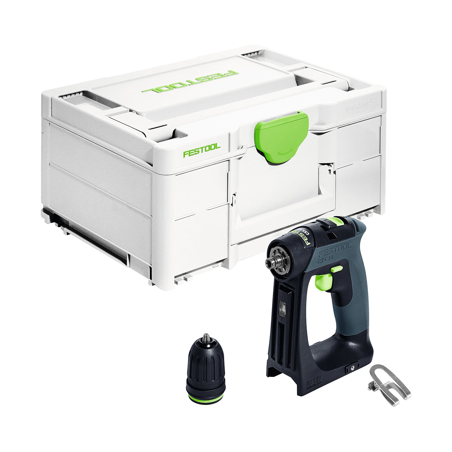 Festool CXS 18-Basic 18V Li-Ion accu schroefboormachine body in systainer - 40Nm