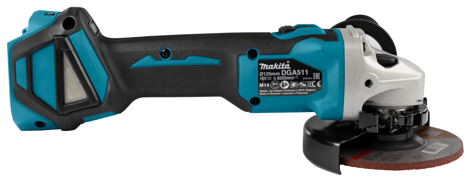 Makita DGA511ZJ Meuleuse d'angle sans-fil - 18V Li-ion - Mbox - 125 mm - Brushless - Machine seule-image