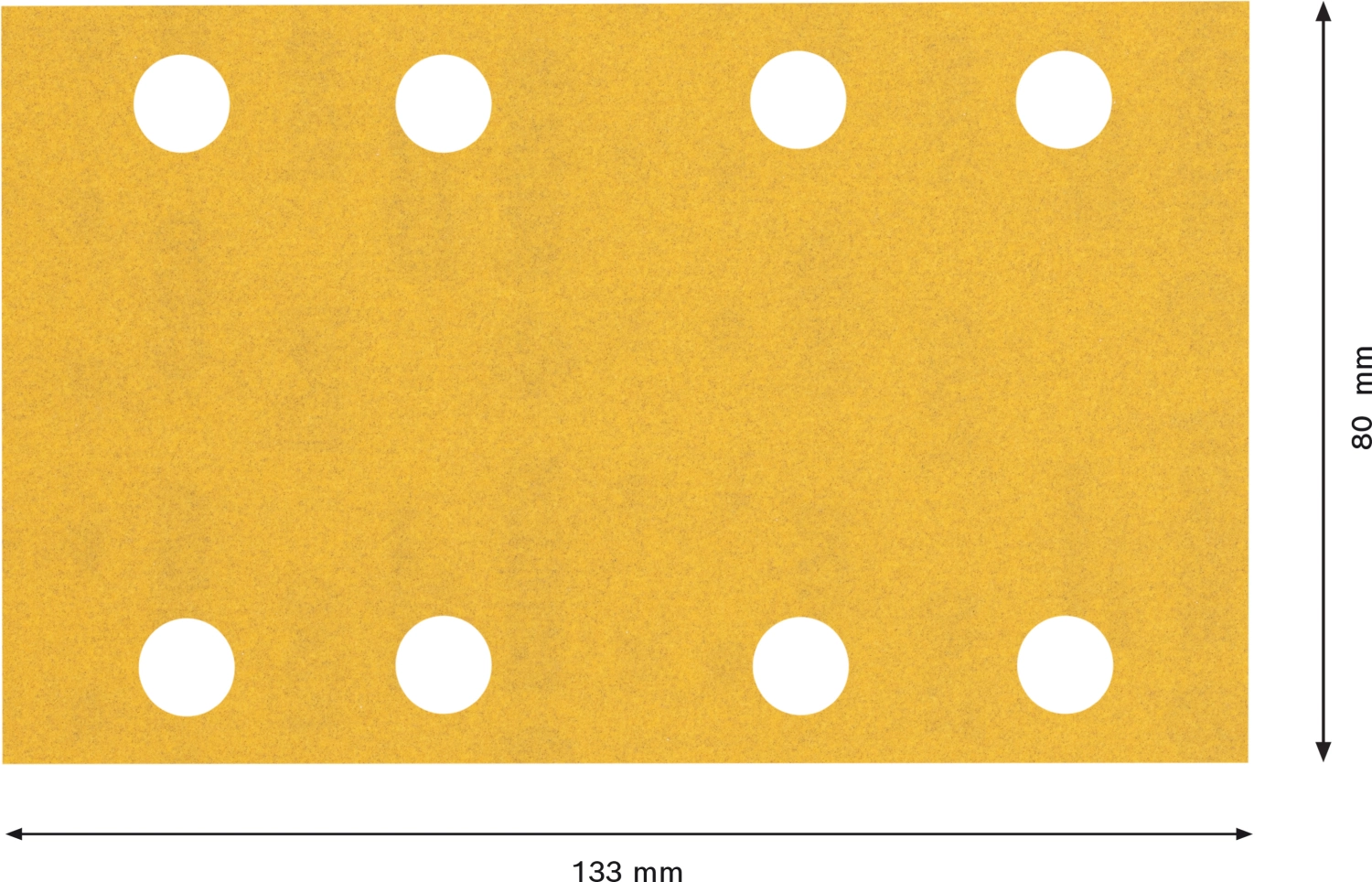 Bosch 2608900883 EXPERT Schuurvel C470 Best for Wood and Paint - 80 x 133mm - K240 - 8 gaten - 10st-image