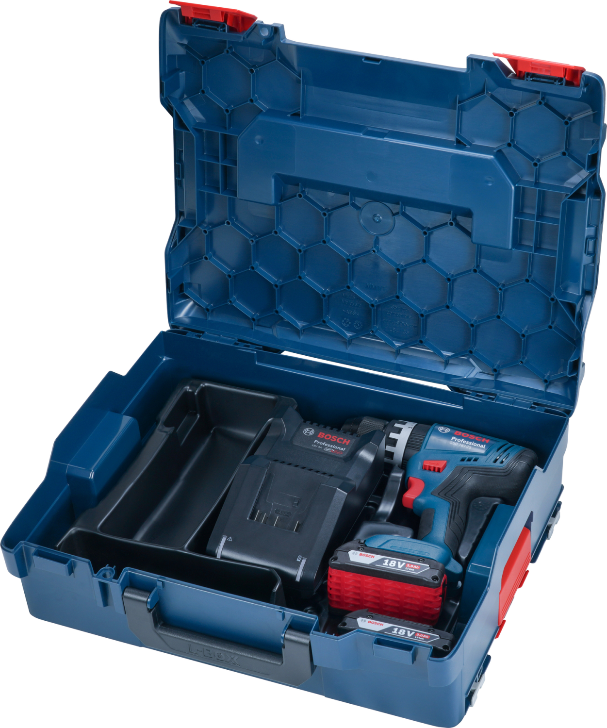 Bosch GSB 18V-25 18V accu Klopboor-/schroefmachine set (2x 2,0 Ah) in L-boxx-image