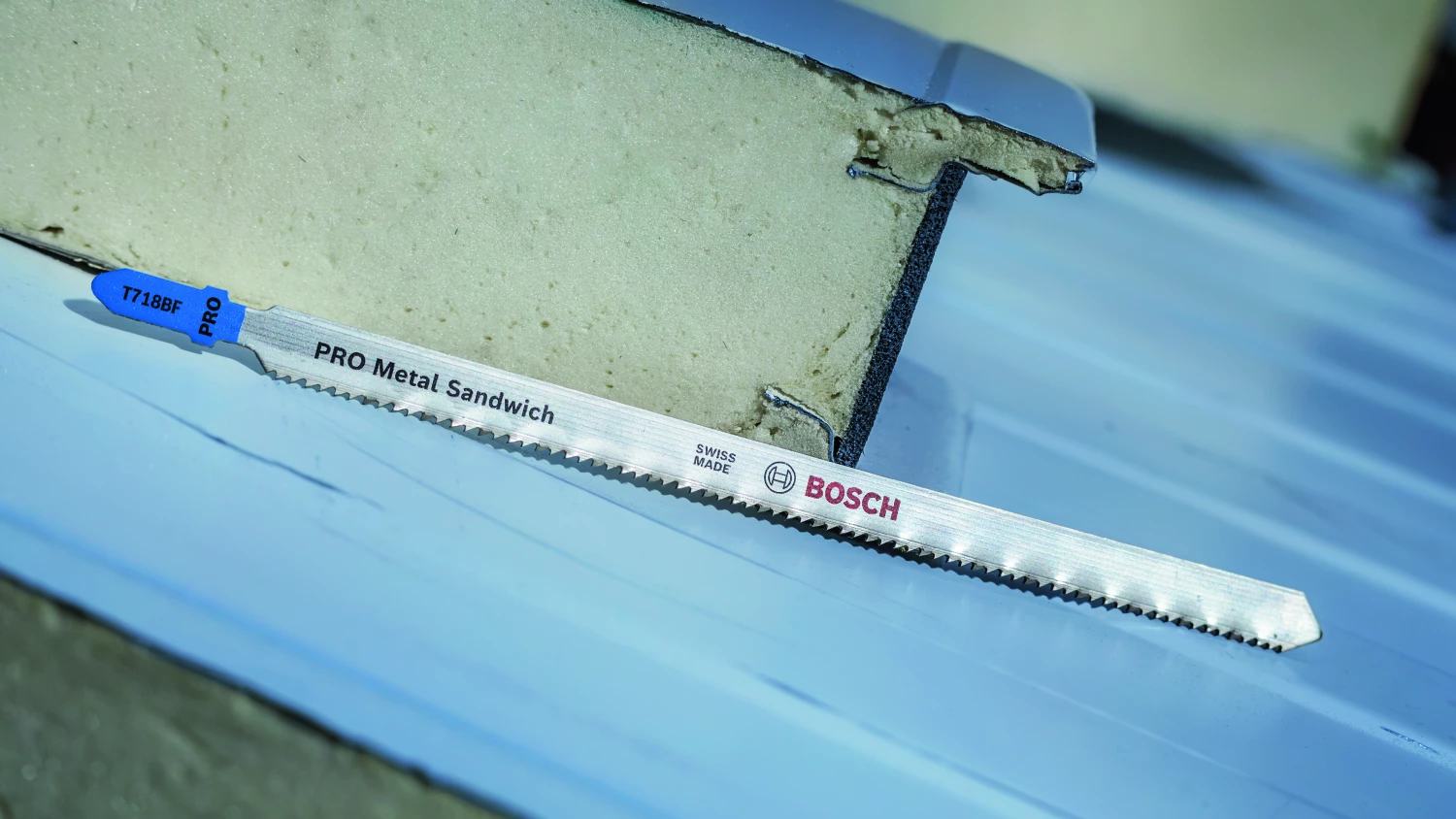 Bosch 2608636335 / T 718 BF BiM Decoupeerzaagblad Flexible - Sandwich materiaal (3st)-image