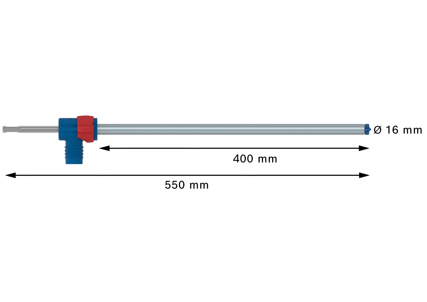 Bosch 2608901773 EXPERT Hamerboor SDS Clean SDS plus-8X - 16x400x550mm met connector-image