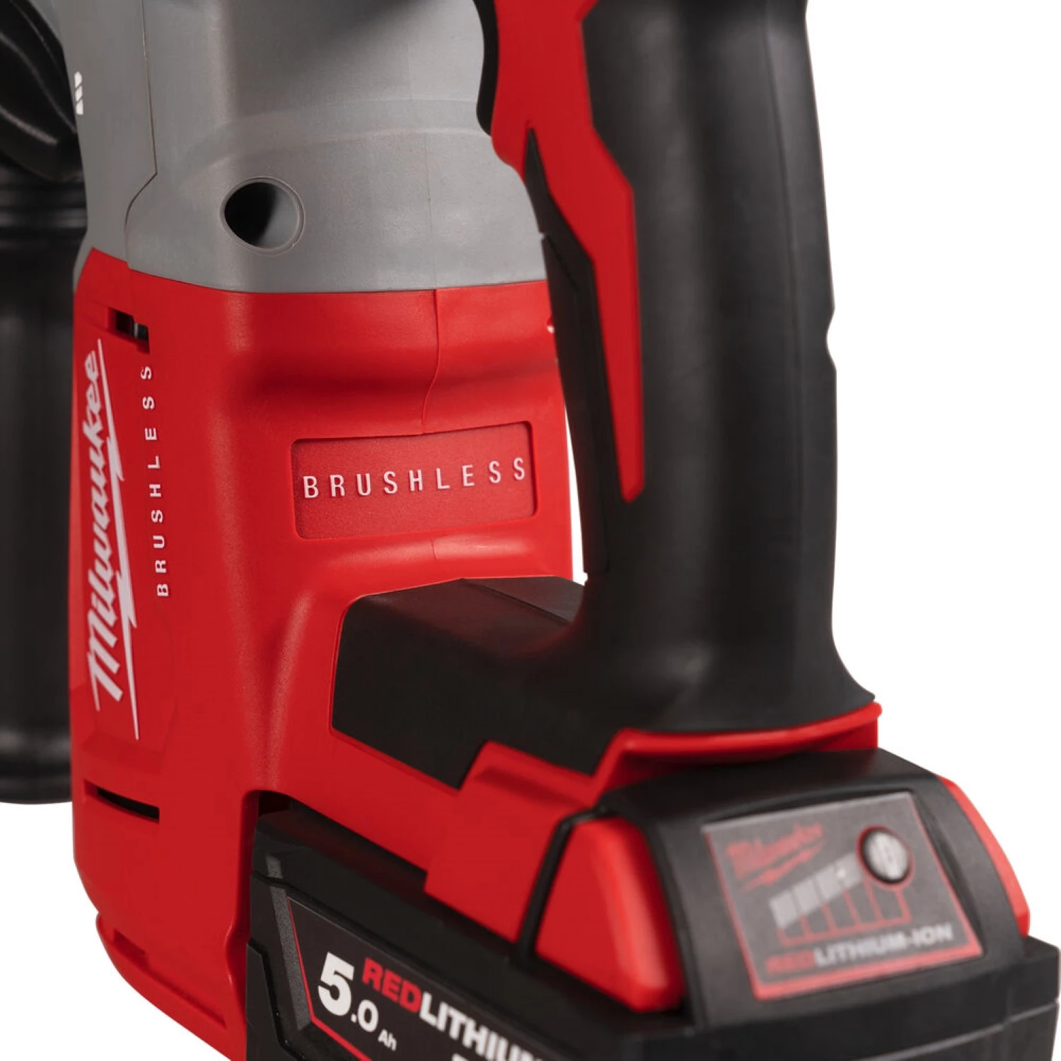 Milwaukee M18 BLPP2G-502X combi marteau (M18 BLHX-0) et meuleuse d'angle (M18 BLSAG125XPD) sans fil 18V Li-ion (2x batterie 5.0Ah) en boîte HD-image