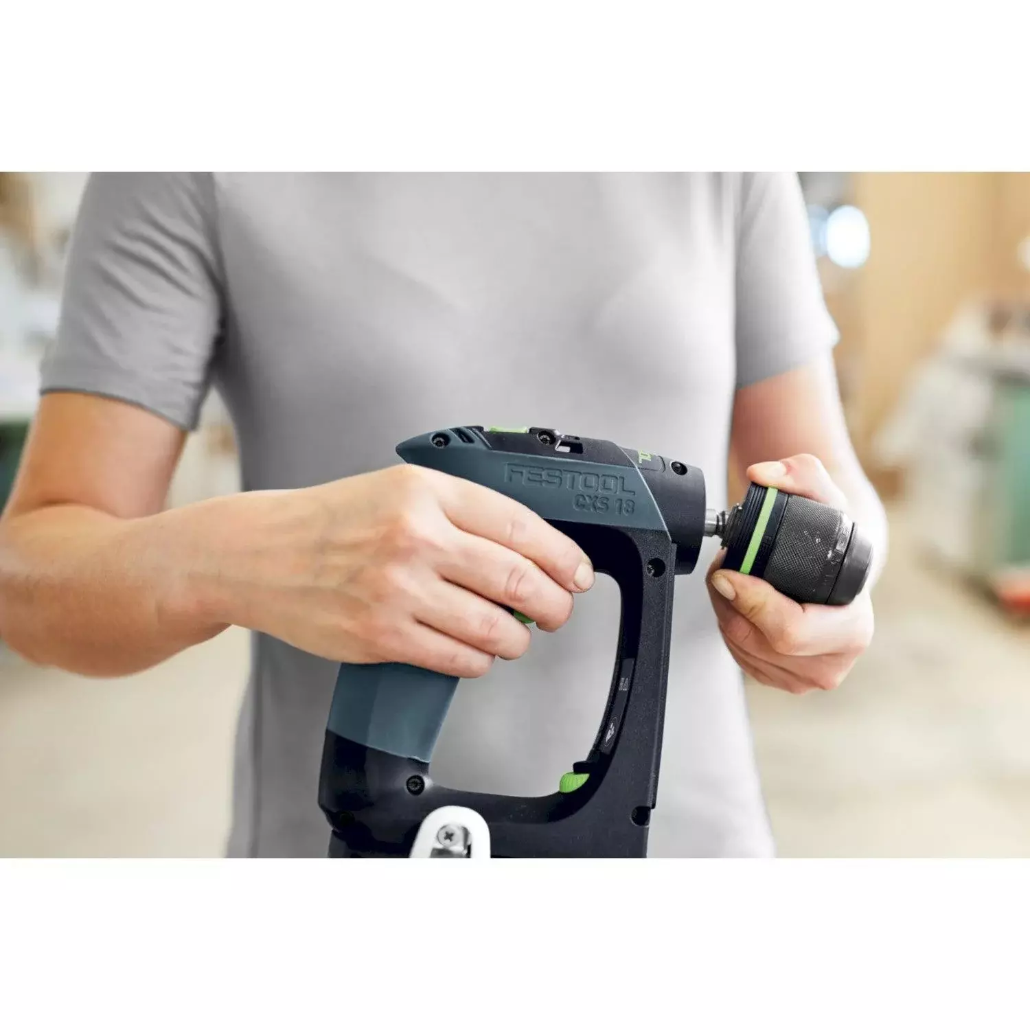 Festool CXS 18-Basic 18V Li-Ion accu schroefboormachine body in systainer - 40Nm-image