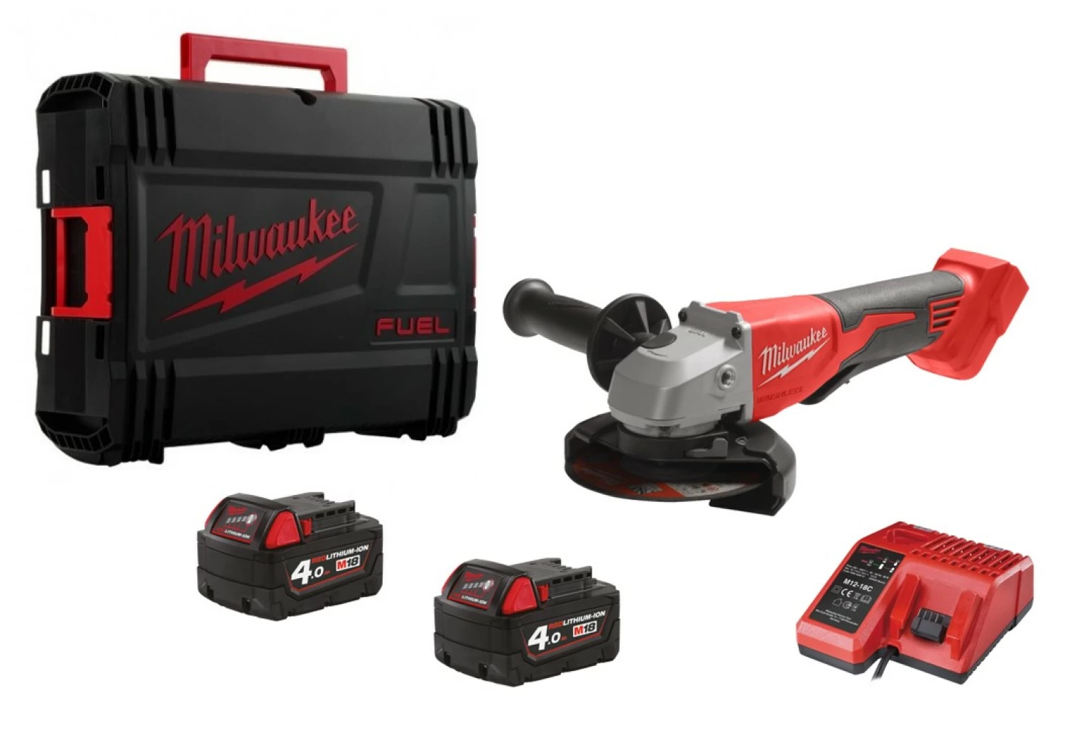 Milwaukee M18 BLSAG125XPD-402X Koolborstelloze haakse slijper met peddelschakelaar - 125mm-image