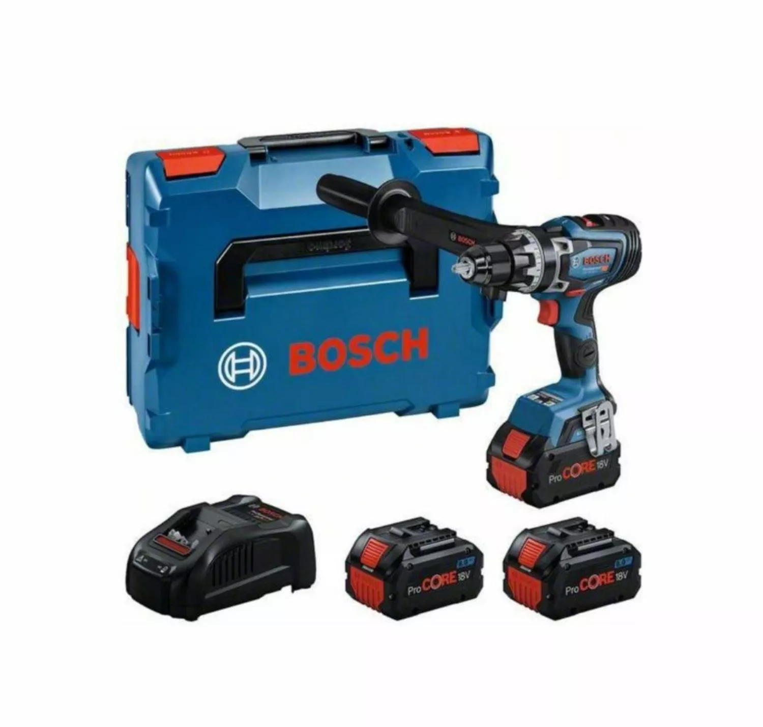 Bosch GSR18V-150 18V Li-ion accu Schroefboormachine set (3x 8Ah accu) in L-Boxx - 150Nm-image