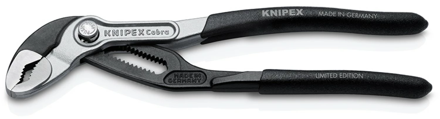 Knipex 87 99 180 S02 Black Bi-Color Limited Edition Cobra HiTech waterpomp - 180mm-image