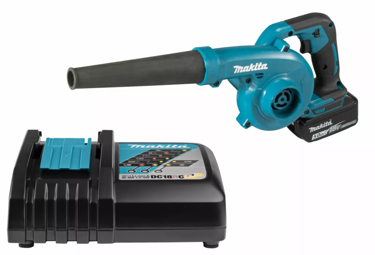 Makita DUB185RT Kit souffleur et aspirateur sans fil 18 V Li-Ion (1x 5,0 Ah) - 288 km/h-image