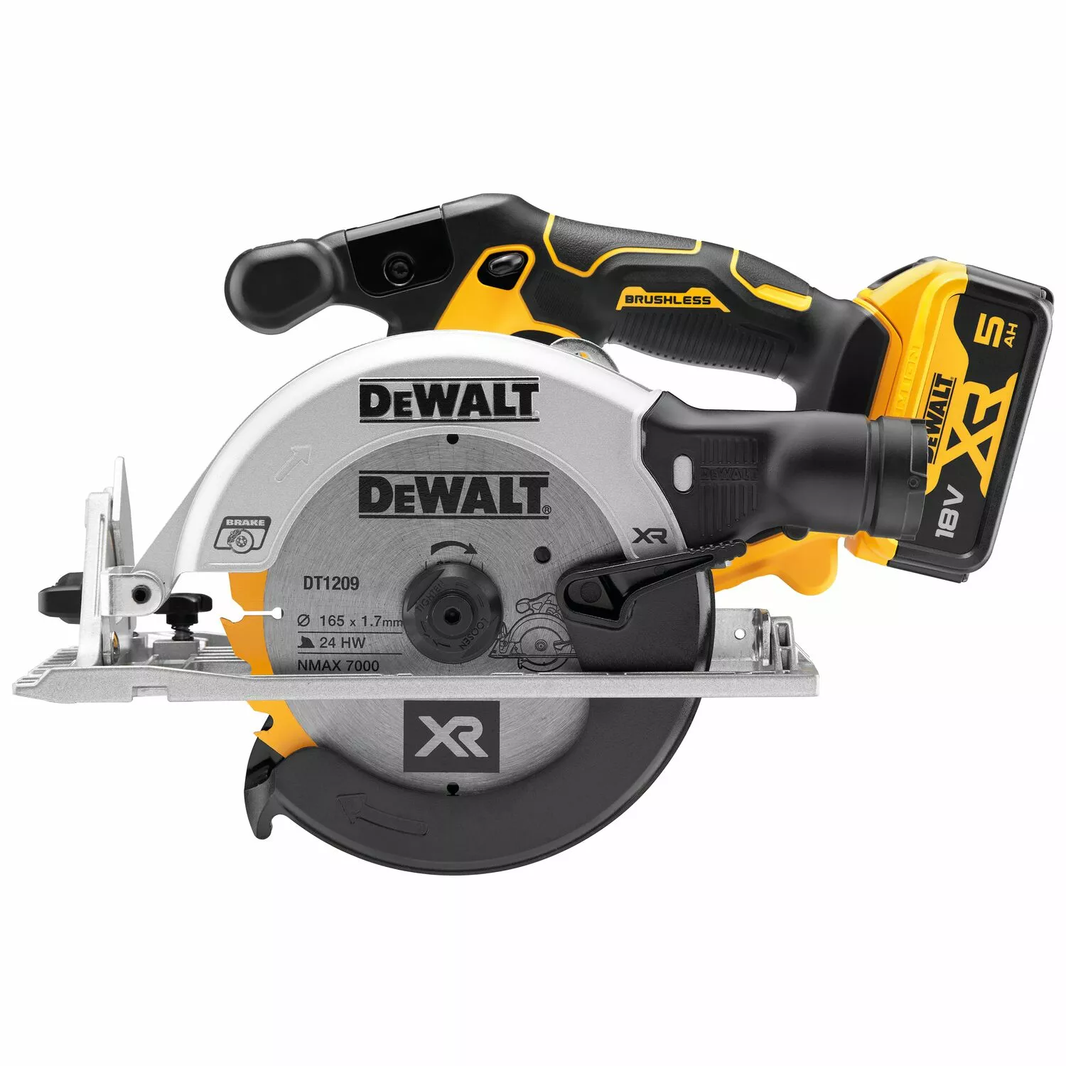 DeWALT DCS565P2-QW Scie circulaire sans fil-image