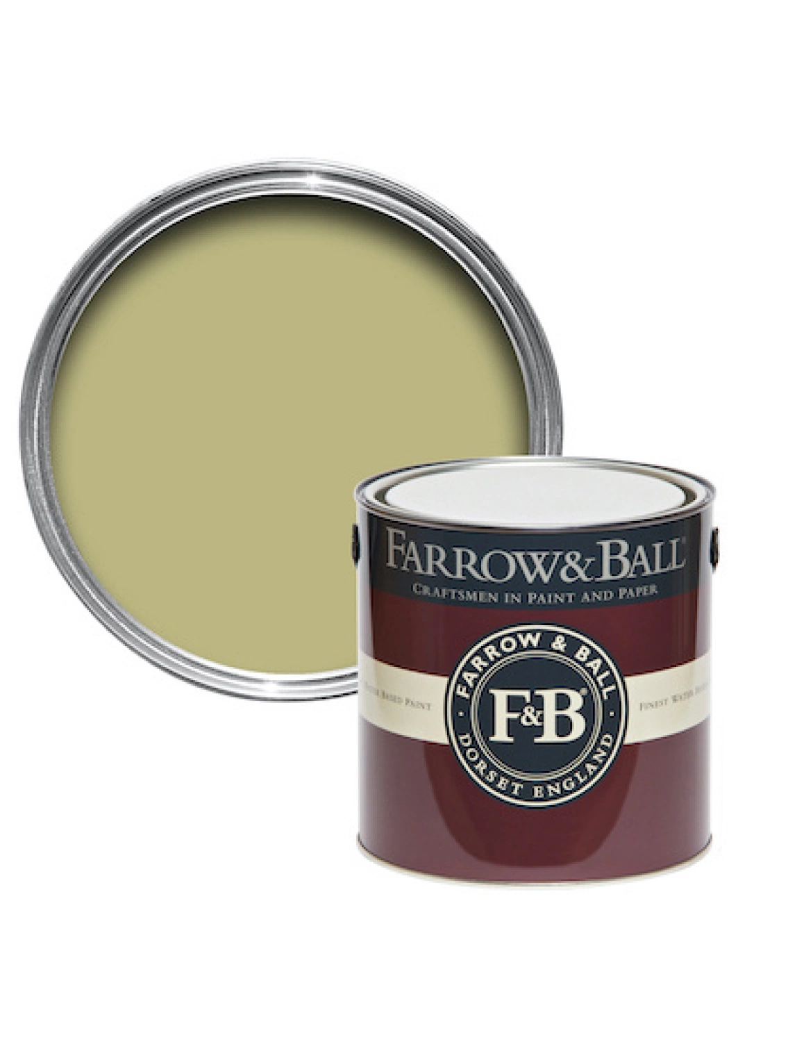 Farrow & Ball Casein distemper Churlish Green No.251 - 5L-image