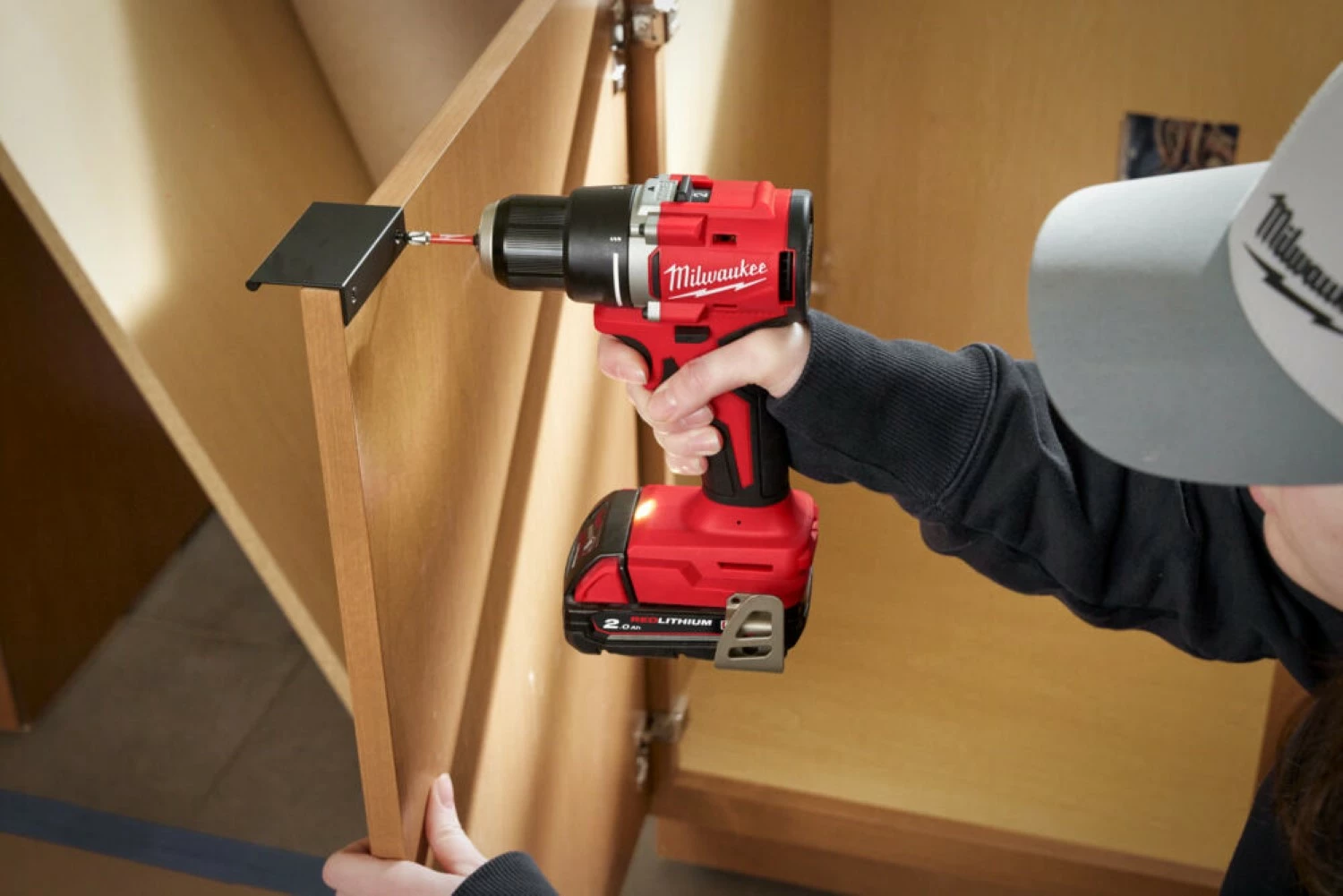 Milwaukee M18 BLDDRC-202C 18V Li-ion accu boor-/schroefmachine (2x 2.0Ah accu) in koffer-image