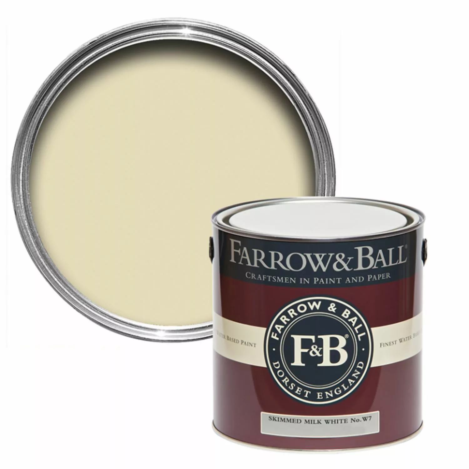 Farrow & Ball Modern Eggshell Skimmed Milk White No. W7 0,75L-image