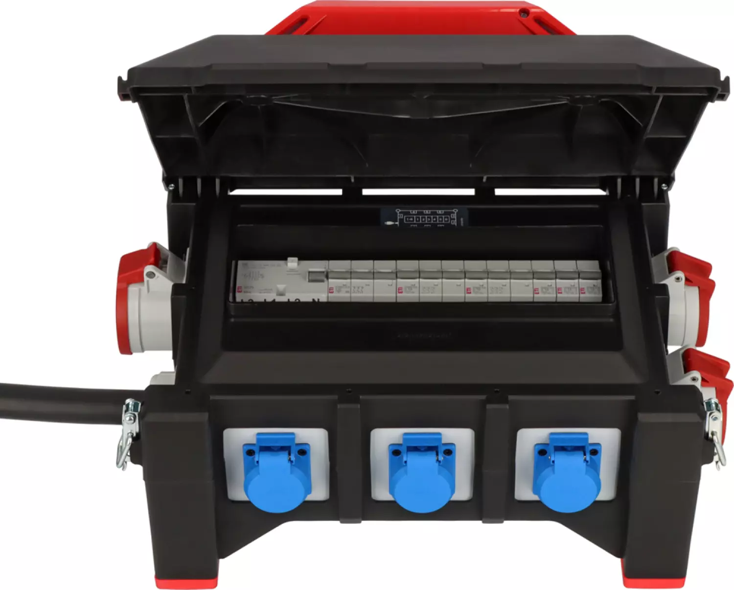 Brennenstuhl Professional BSV 5-63A rubber stroomverdeler - H07RN-F 5G16,0 1xCEE32A+2x16A, 6x230V - 2m-image