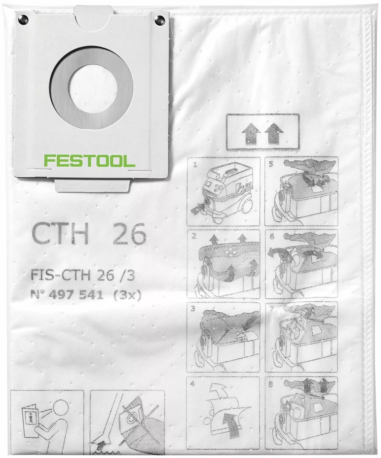 Festool 497541 Veiligheid filterstofzak voor CTH 26 (3st)-image