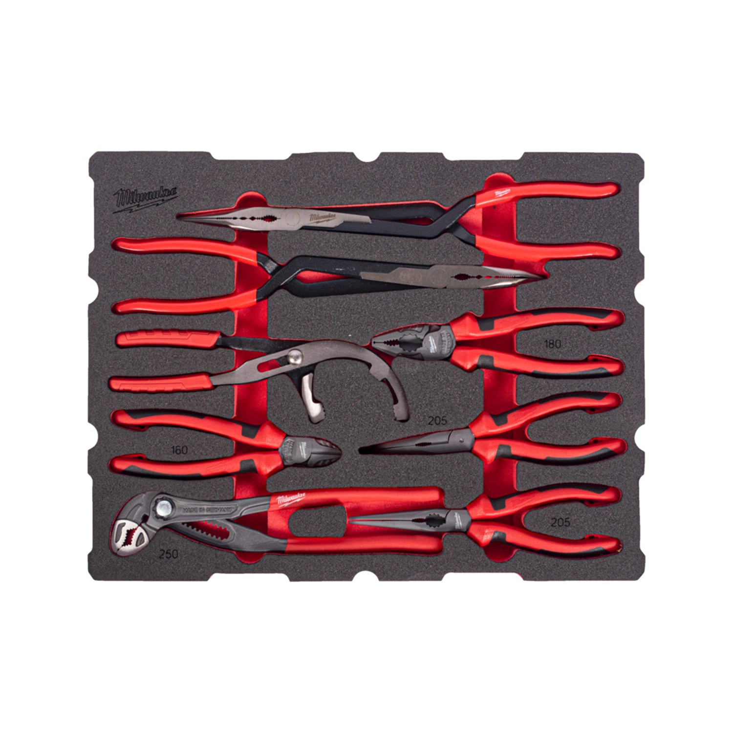 Milwaukee 4932501878 Jeu de 9 pinces PACKOUT™ - insert en mousse-image