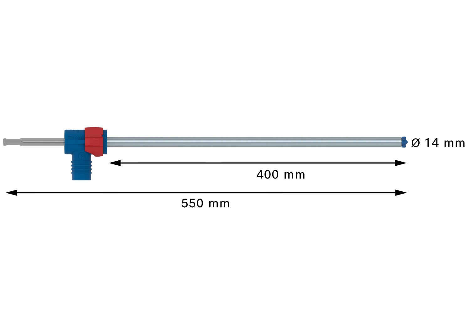 Bosch 2608901769 EXPERT Hamerboor SDS Clean SDS plus-8X - 14x400x550mm met connector-image