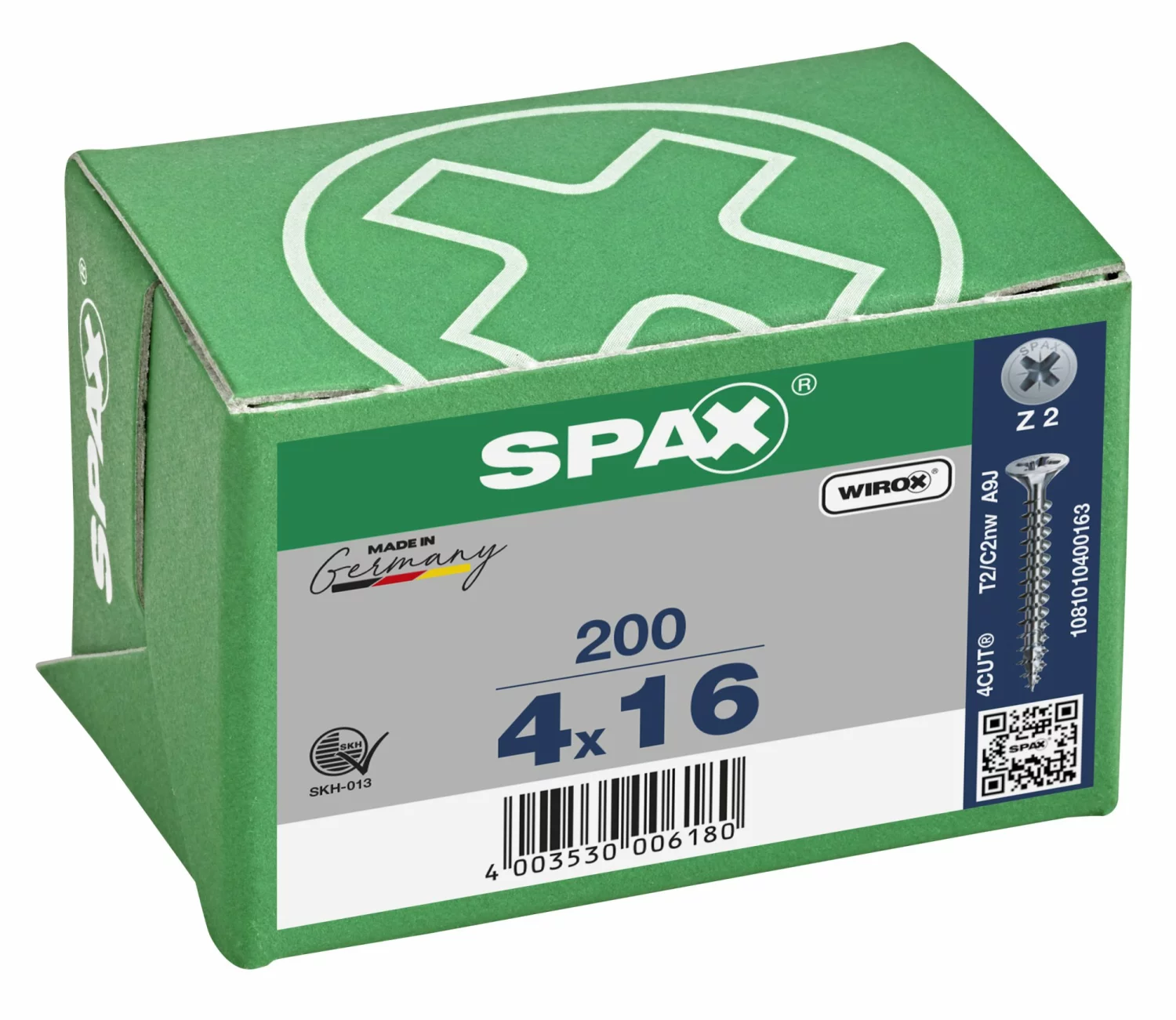 SPAX Universele schroeven verzonken kop - voldraad - Z2 - 4.0x16 mm (200st)-image