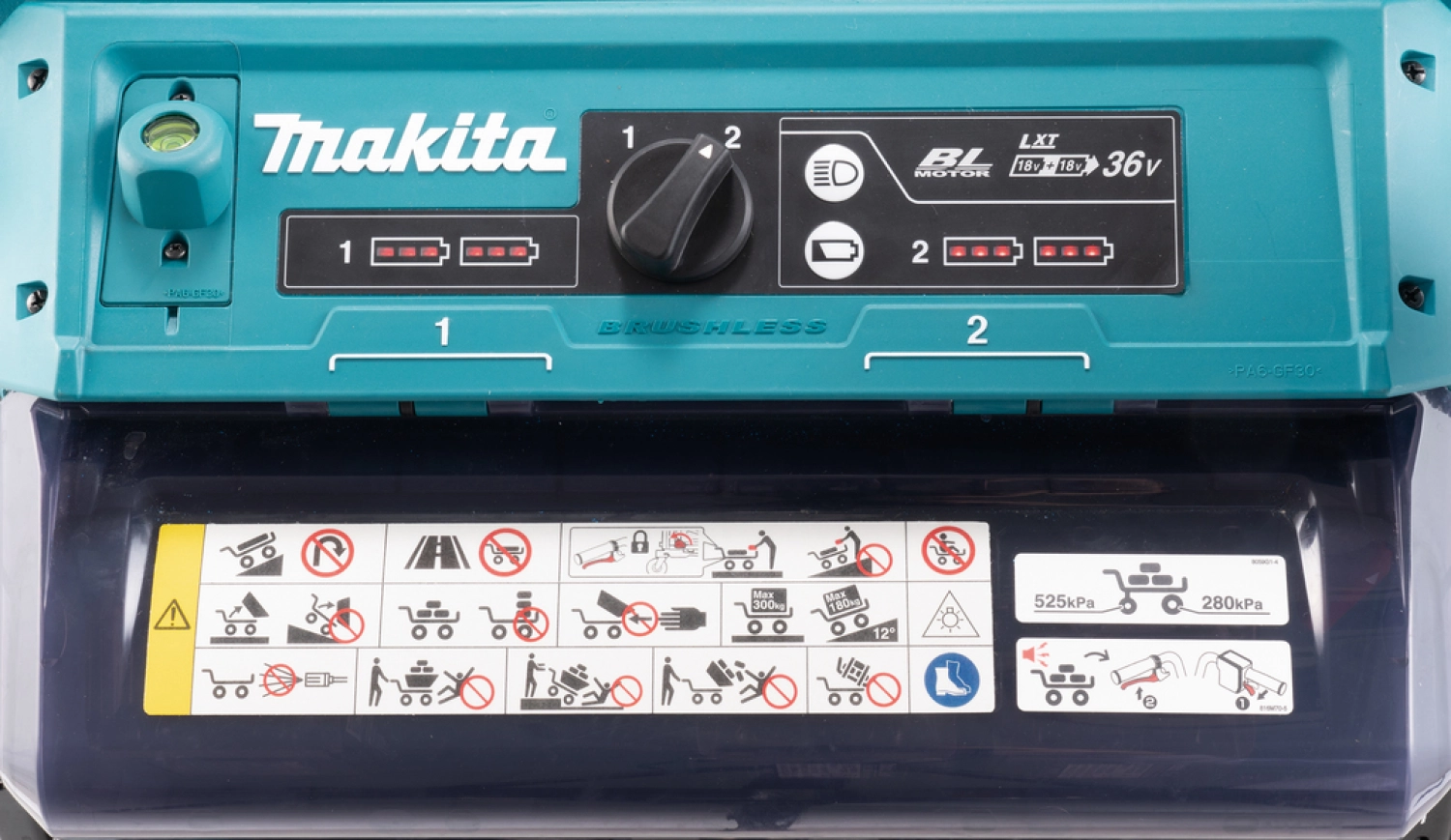 Makita DCU604Z LXT 2x18 V Accu Kruiwagen met rek - 300kg-image