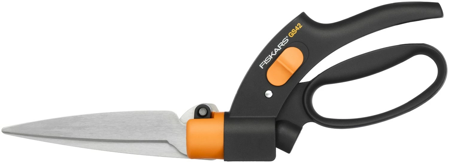 Fiskars - Cisaille à gazon - Lames rotatives - Mécanisme anti - bourrage Servo - System - 34,4 cm-image