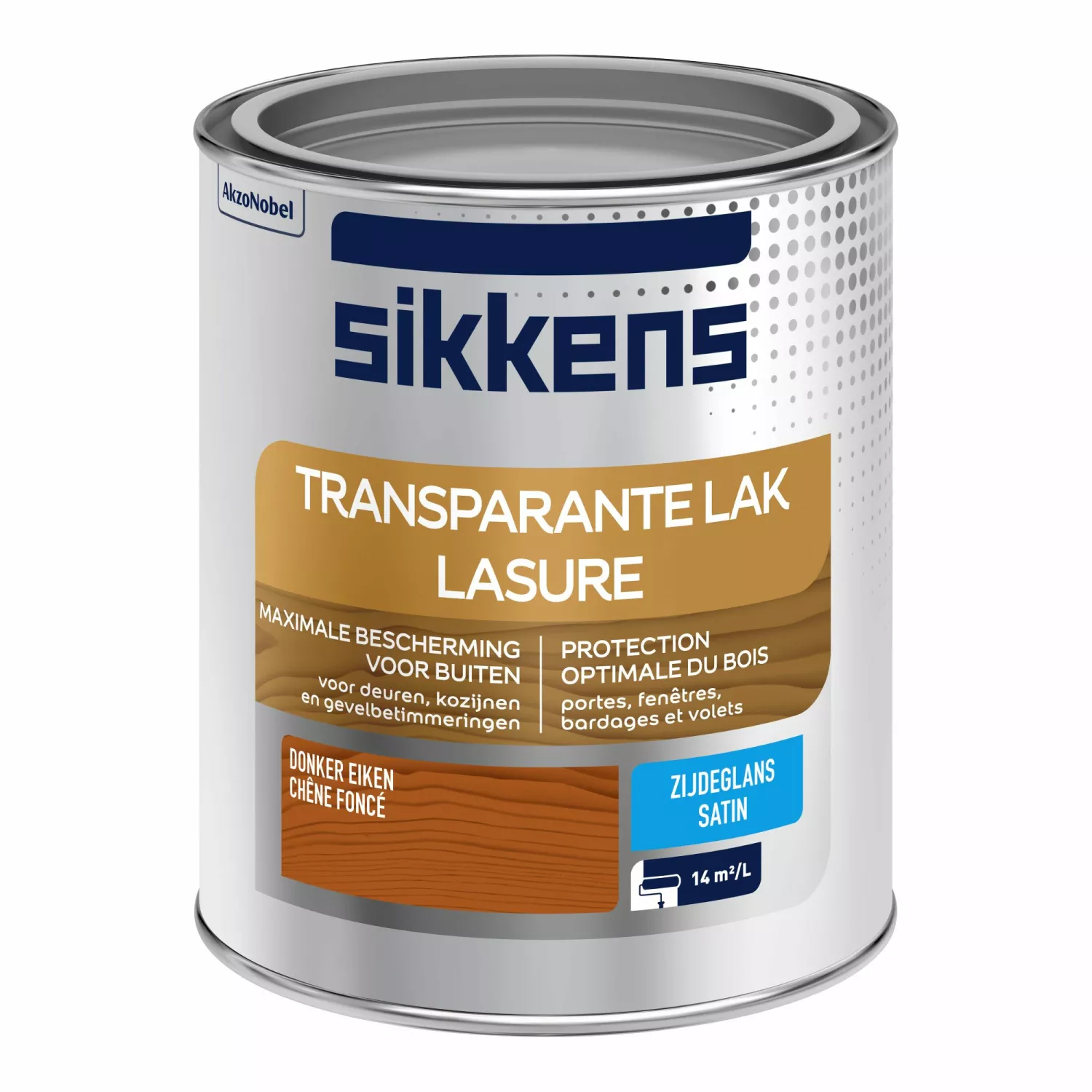 Sikkens Buitenlak Transparant Zijdeglans - Donker eiken 009 - 750ml-image