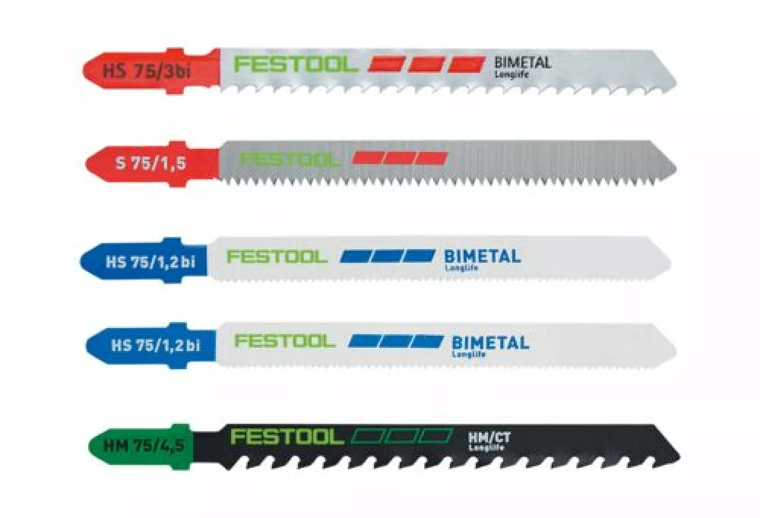 Festool STS-Sort/21 P/M/B Jeu de lames de scie sauteuse-image