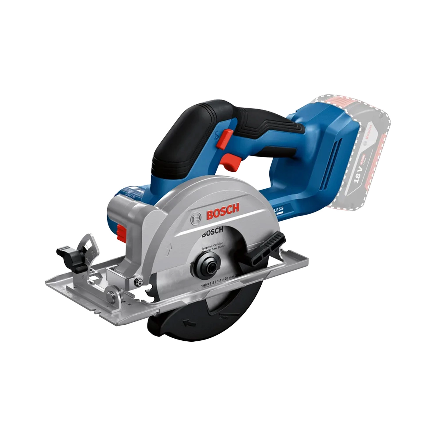 Bosch GKS 18V-51 18V accu cirkelzaag in L-Boxx - 140 x 20 mm-image