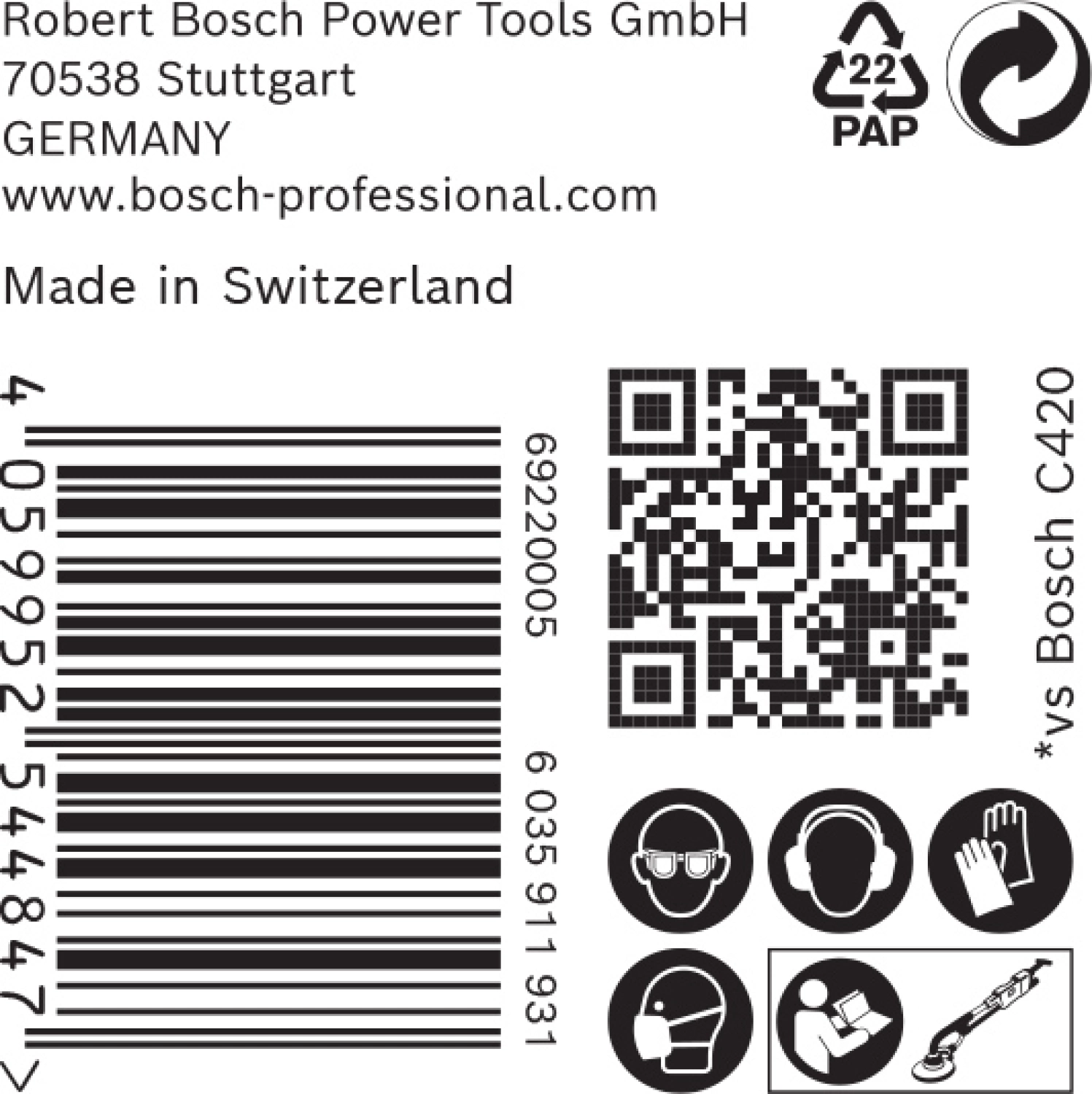 Bosch 2608901146 Disque abrasif ponceuse excentrique-image