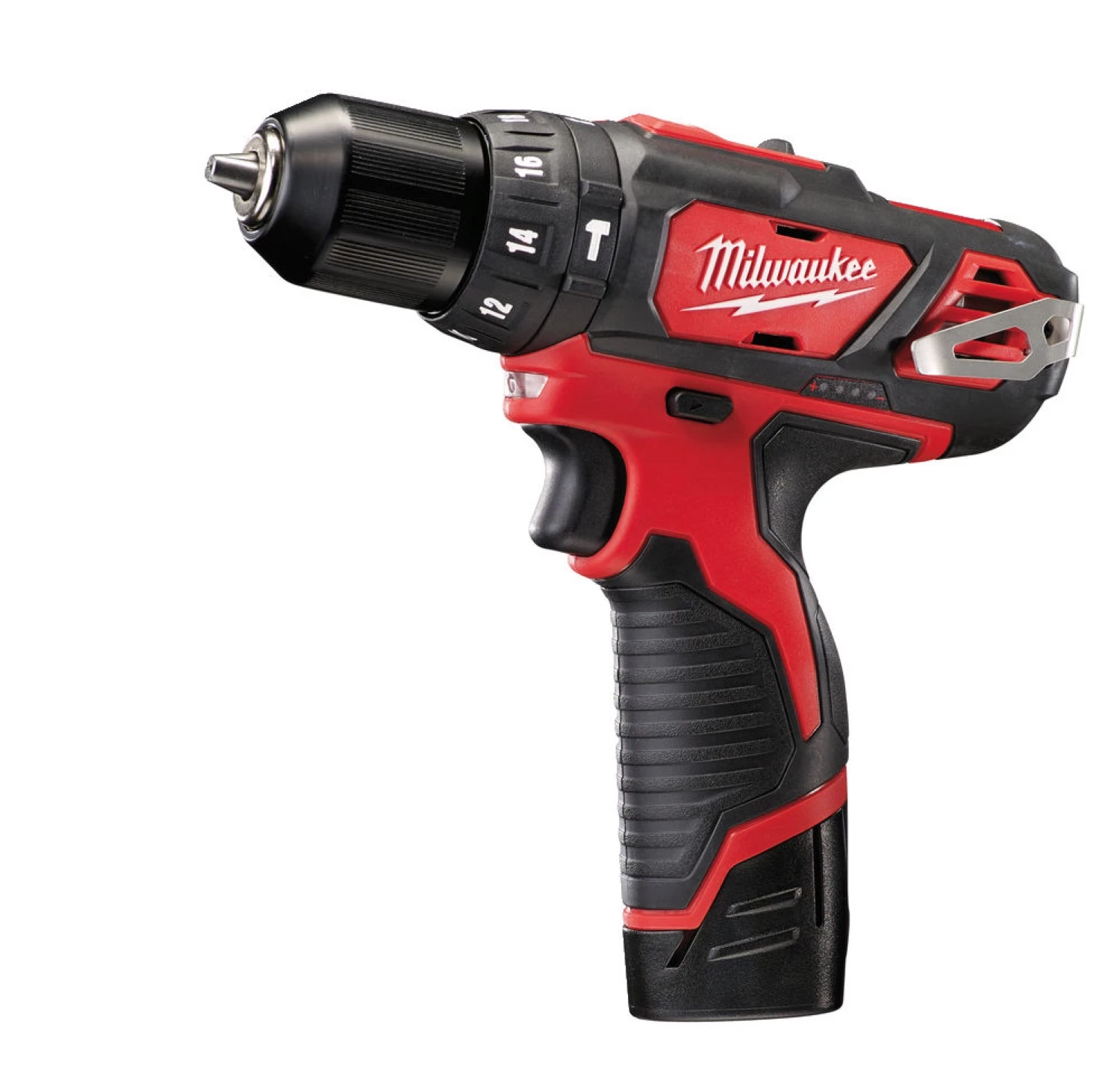 Milwaukee M12 BPD-202C 12V Li-Ion accu klopboor- /schroefmachine set (2x 2.0Ah accu) in koffer-image