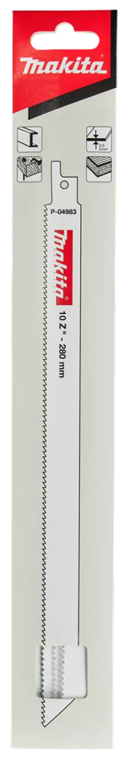 Makita P-04983 - Lame de scie sabre - 280 x 2,5 mm - inox/métal (5 pcs)-image