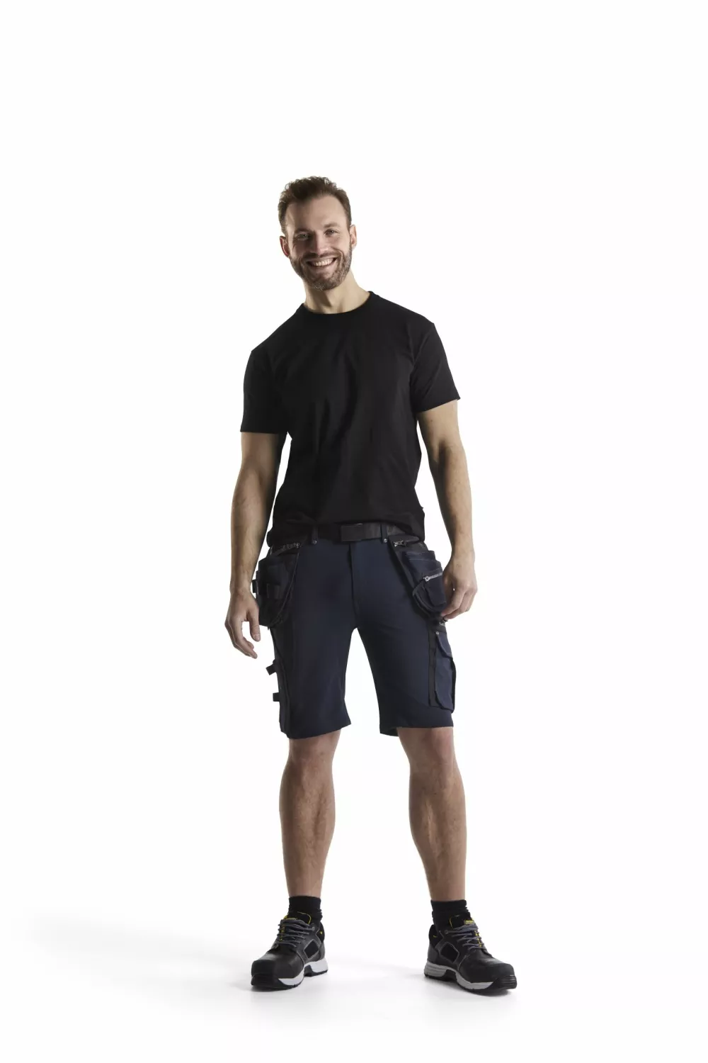Blåkläder X1900 Werkbroek kort 4-weg Stretch 1988 - Zwart - Maat 50 (M)-image