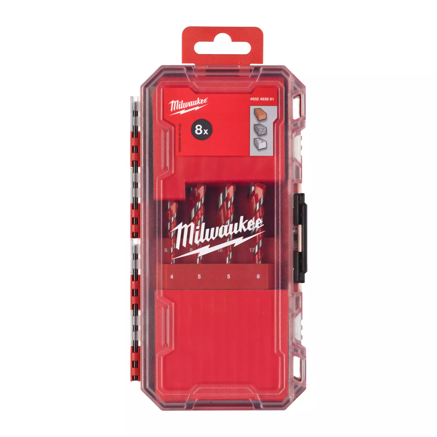 Milwaukee 4932493881 Jeu de 8 forets à béton-image