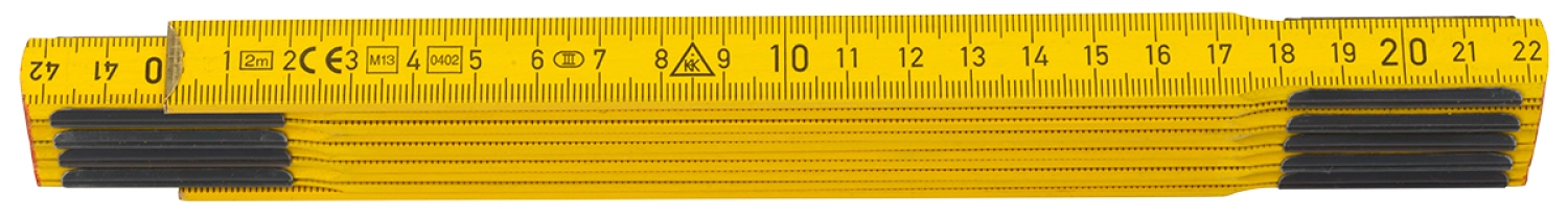 Sola PS 2/10G Règle en bois - jaune - 2 m-image